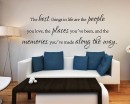 Family - The Best Things In Life Quotes Wall Decal Family Vinyl Art Stickers